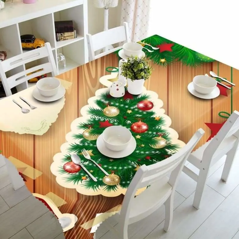 3D Christmas Tablecloth Just For You