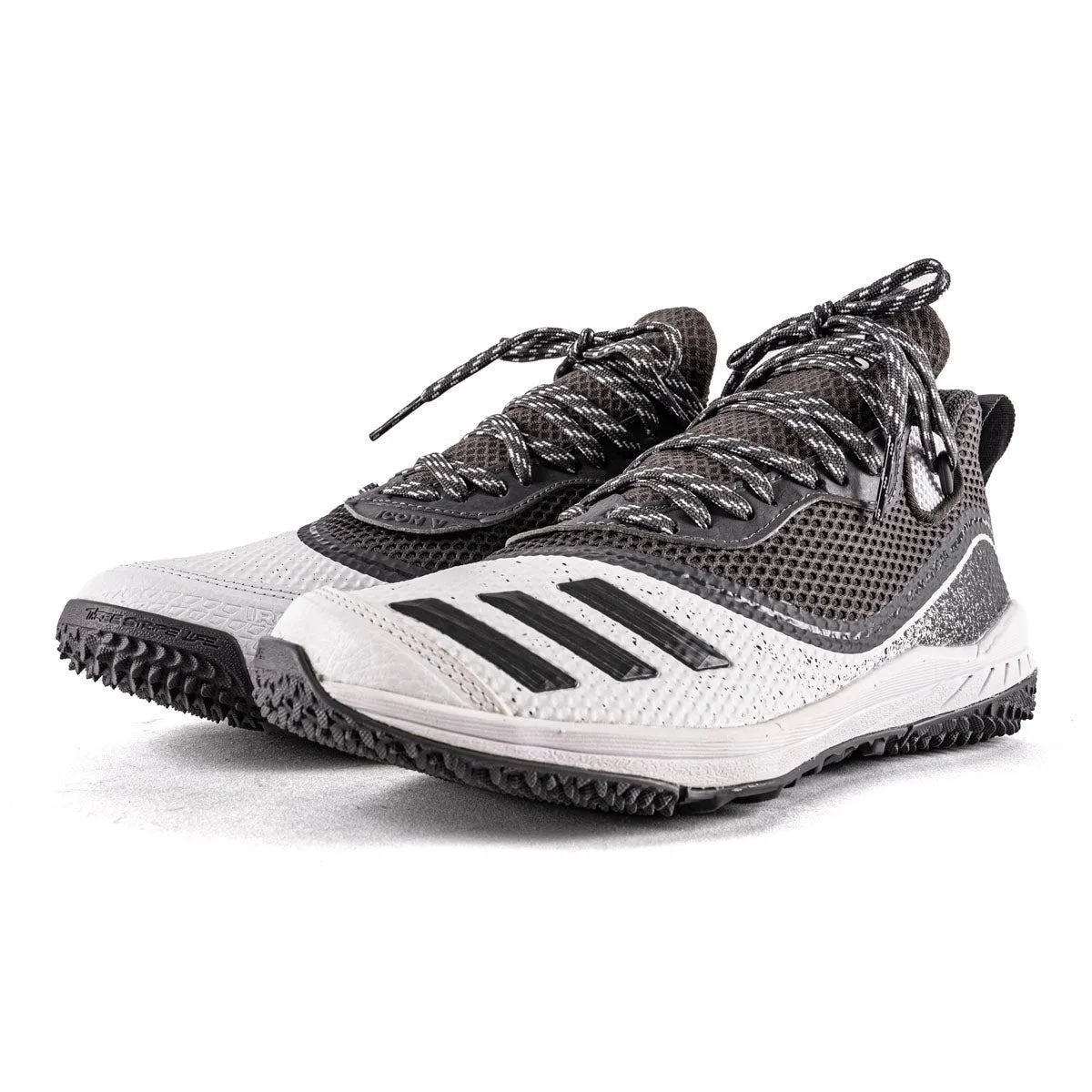 Adidas Icon 5 Turf Basketball Sport Shoes Fabric Grey Colour For Men