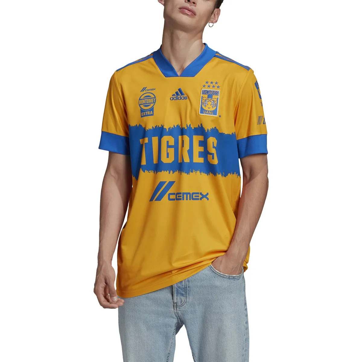 ADIDAS Men's Tigres UANL Home Jersey 20/21 SOCFR2305