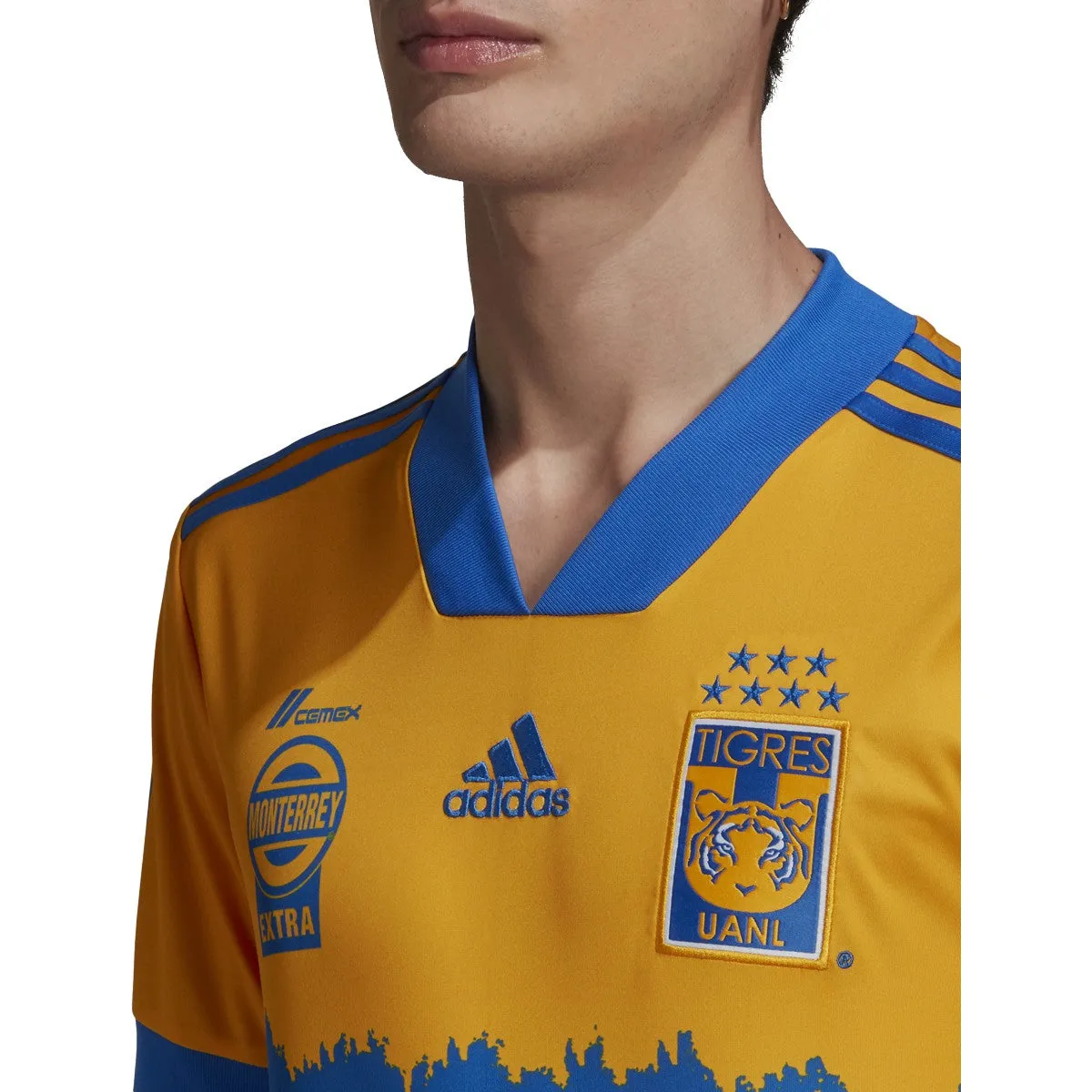 ADIDAS Men's Tigres UANL Home Jersey 20/21 SOCFR2305