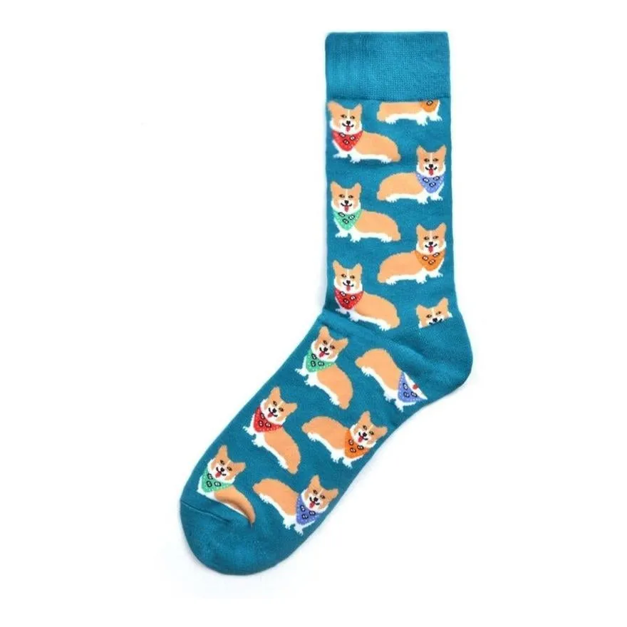 Animal Socks Dogs Corgi