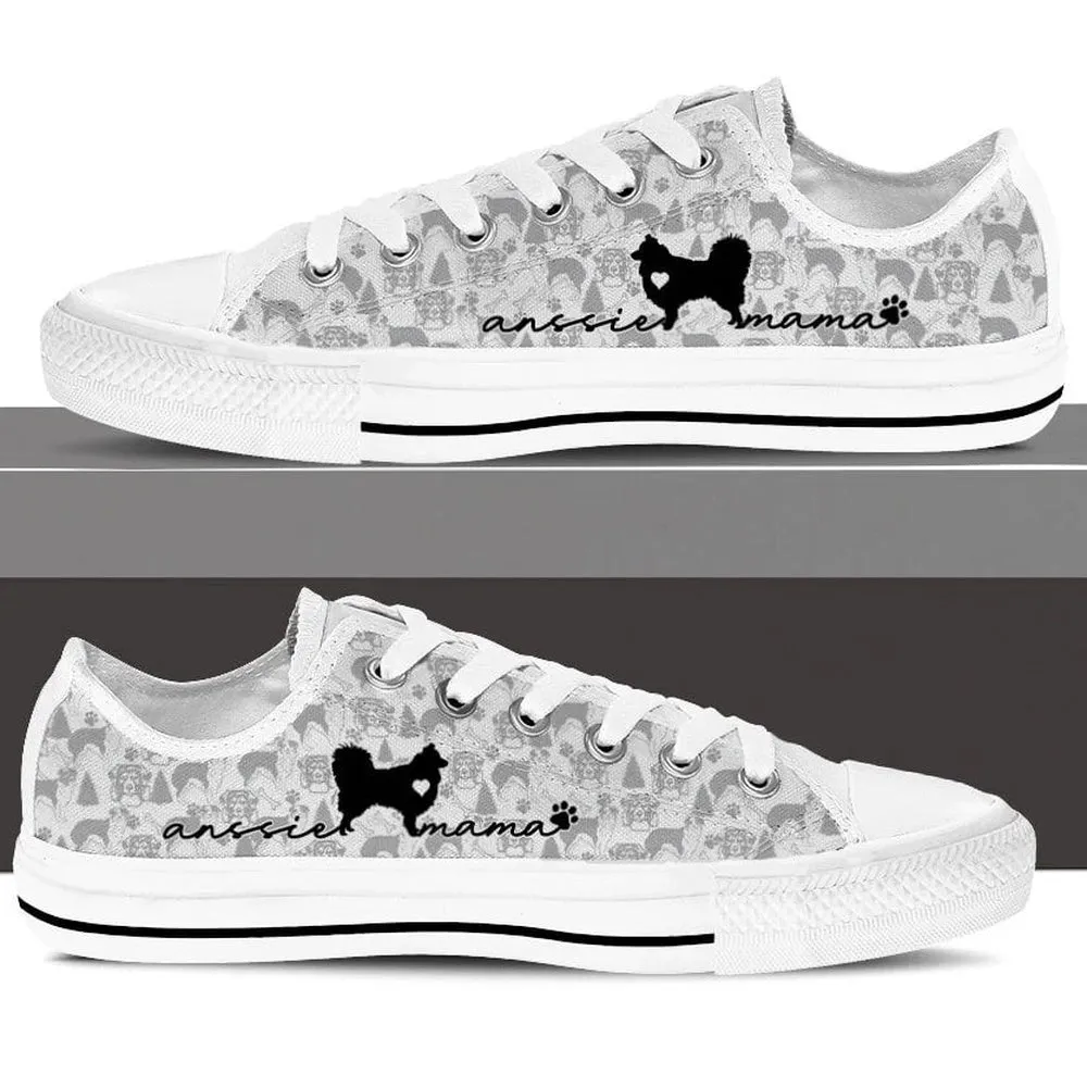 Australia Shepherd Low Top Shoes - Christmas Holiday Gift For Dog Lovers, Dog Printed Shoes, Canvas Shoes For Men, Women