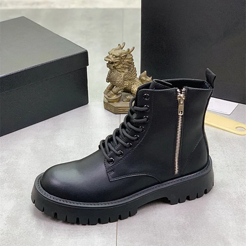 Autumn Winter Men Boots High-Quality Designer Shoes