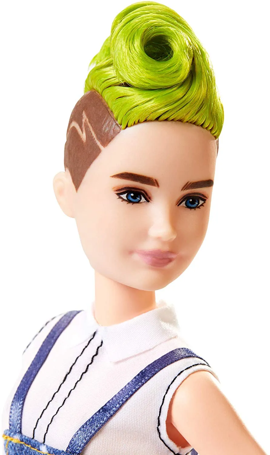 Barbie Fashionistas Doll with Green Striped Mohawk