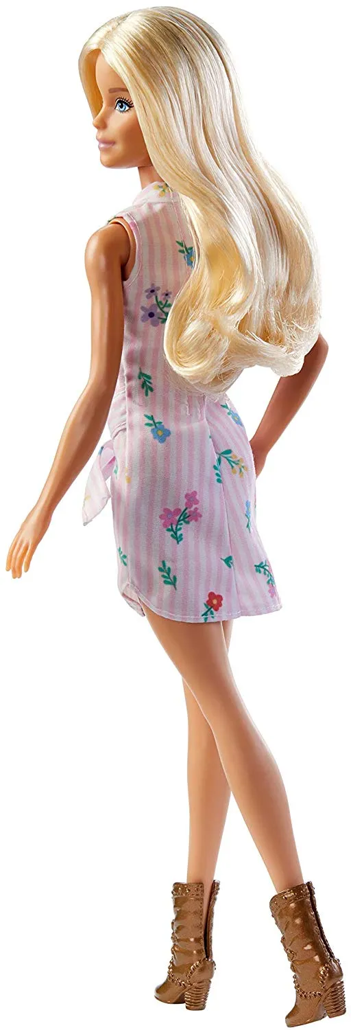 Barbie Fashionistas Doll with Long Blonde Hair Floral Outfit