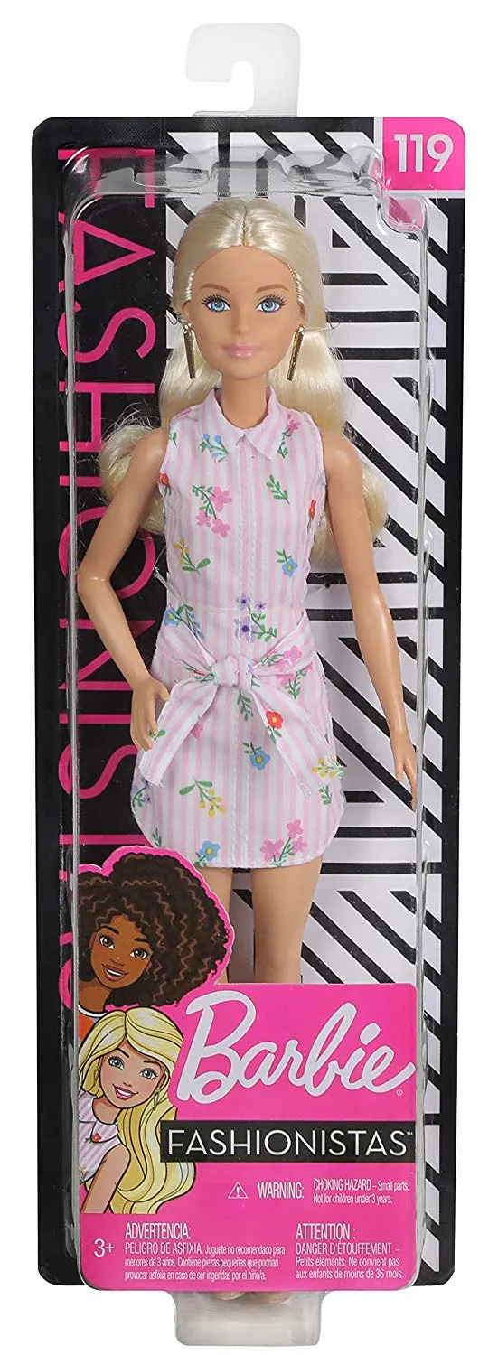 Barbie Fashionistas Doll with Long Blonde Hair Floral Outfit