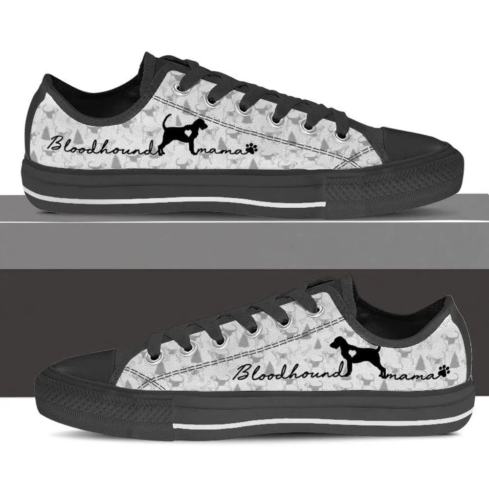 Bloodhound Low Top, Dog Printed Shoes, Canvas Shoes For Men, Women