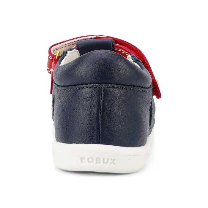 Bobux Iwalk IW Tropicana II Sandal 638309 Navy Red Strap