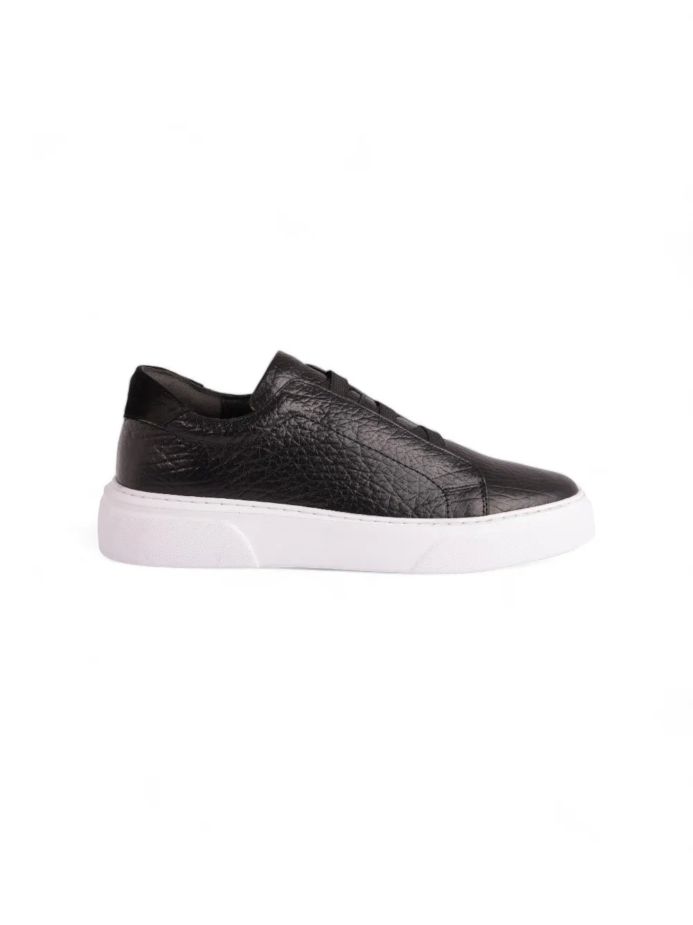 Casual Black Shoes With White Insole