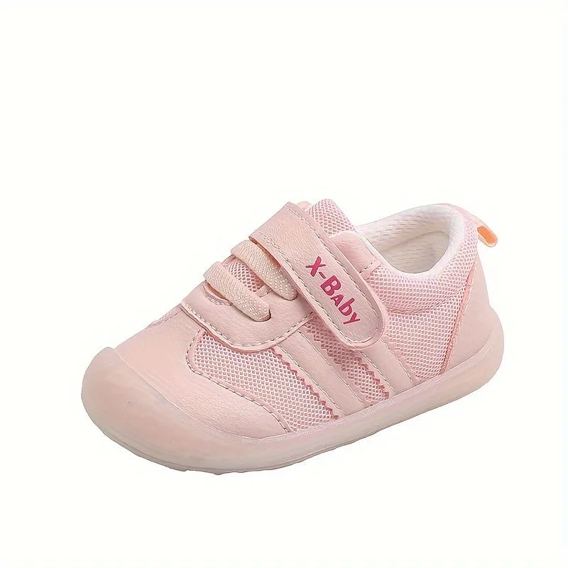 Casual Comfortable Solid Color Sneakers For Baby Boys Girls, Breathable Non-slip Walking Shoes For Spring And Autumn