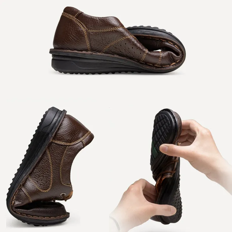 Casual Genuine Leather Comfortable Flexible Shoes