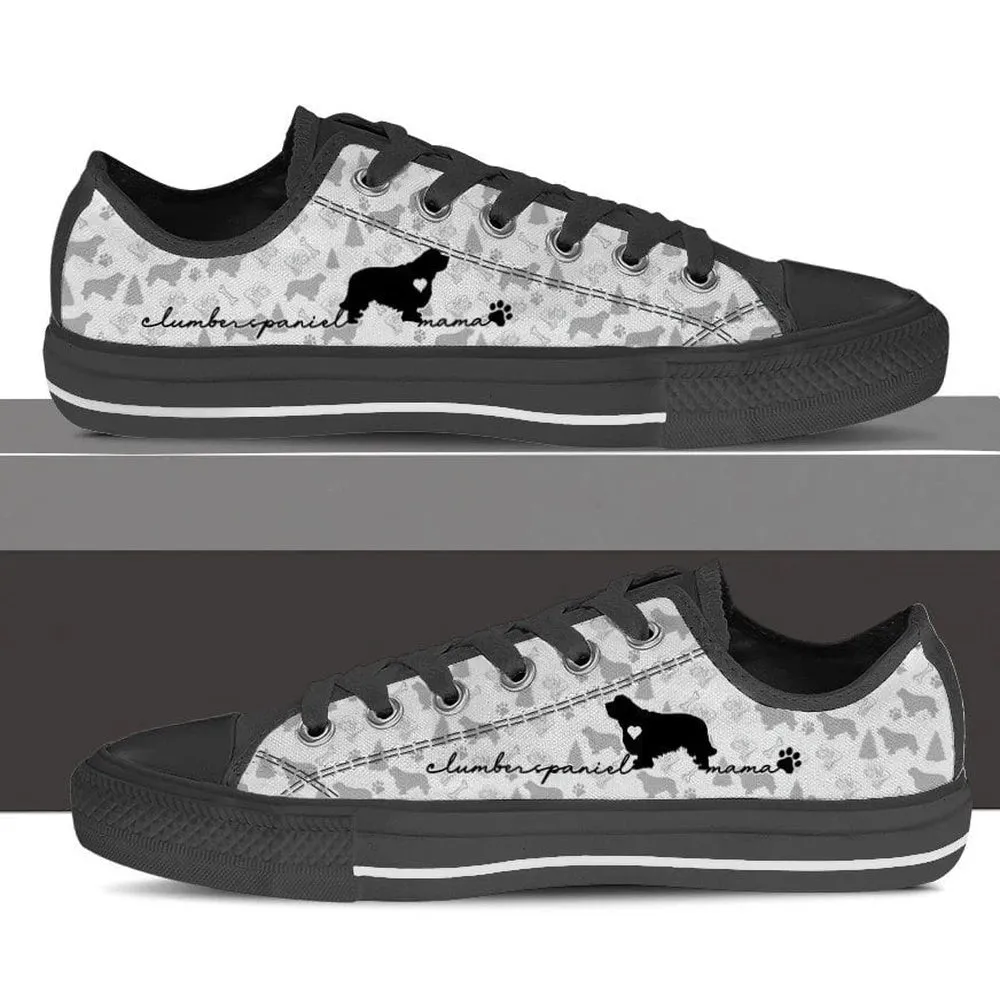 Clumber Spaniel Low Top Shoes, Dog Printed Shoes, Canvas Shoes For Men, Women