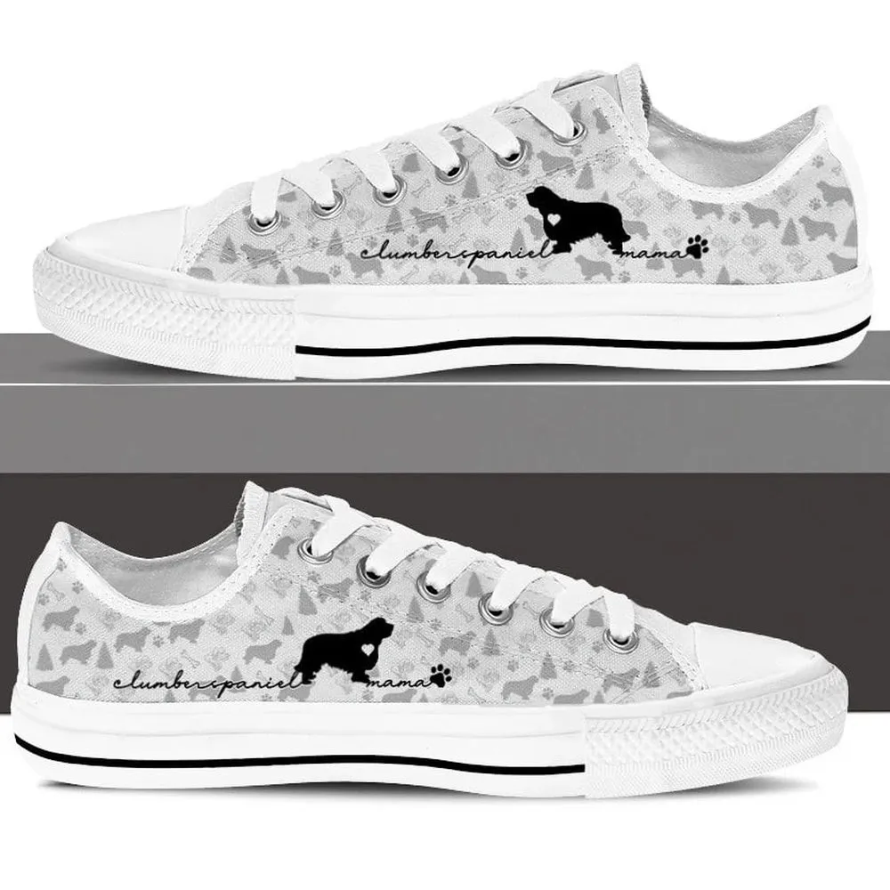 Clumber Spaniel Low Top Shoes, Dog Printed Shoes, Canvas Shoes For Men, Women