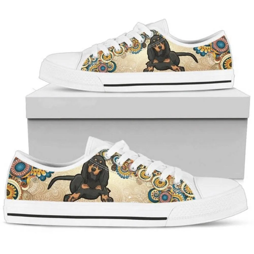 Coonhound Low Top Shoes - Stylish & Sustainable Footwear, Dog Printed Shoes, Canvas Shoes For Men, Women