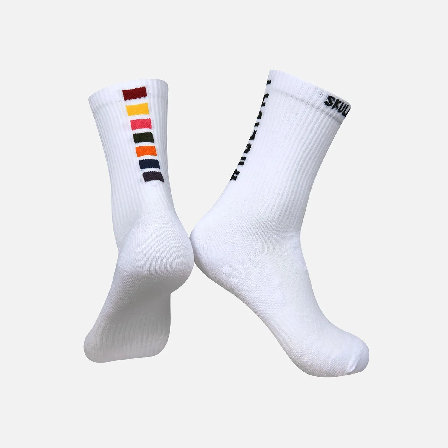 Cotton Blend Socks White Holiday II B