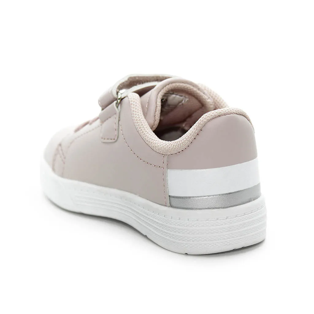 D Trendy Sneakers Pink White Silver Infants Walkers Toddlers Kids Girls - Kids Shoes