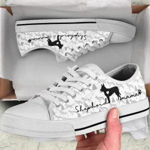 Dutch Shepherd Low Top Shoes, Dog Printed Shoes, Canvas Shoes For Men, Women