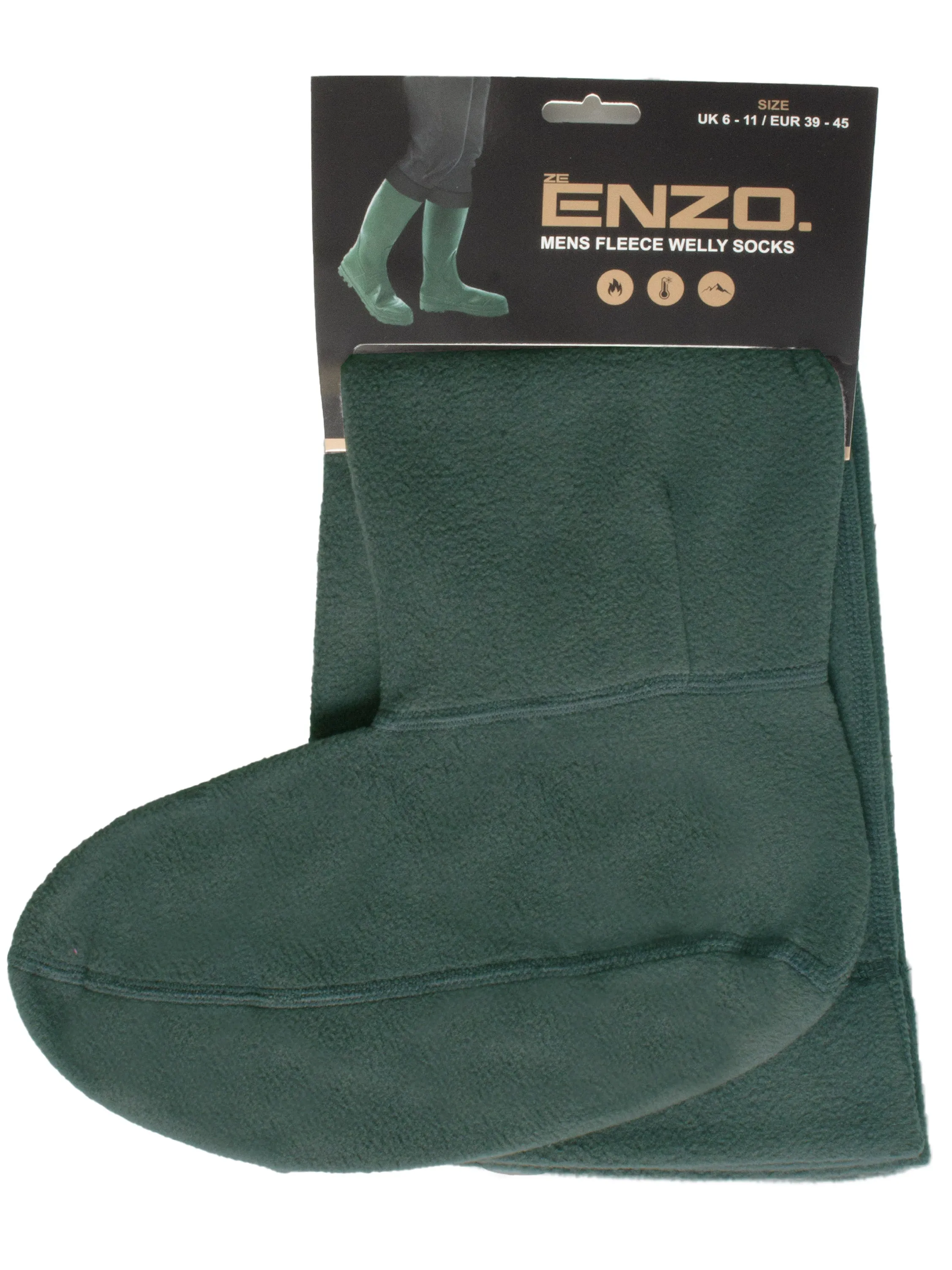 Enzo | Mens Fleece Wellie Socks