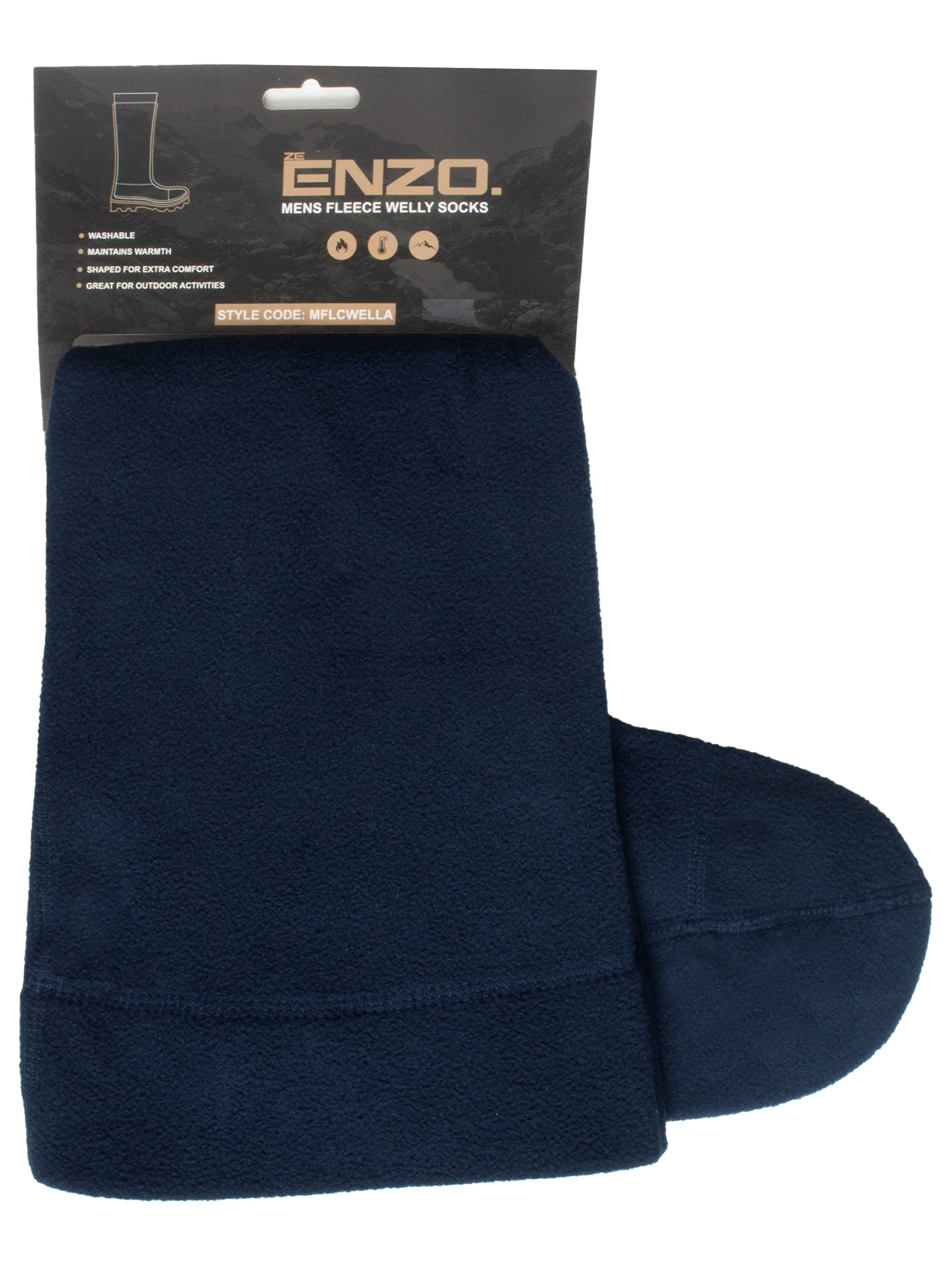 Enzo | Mens Fleece Wellie Socks