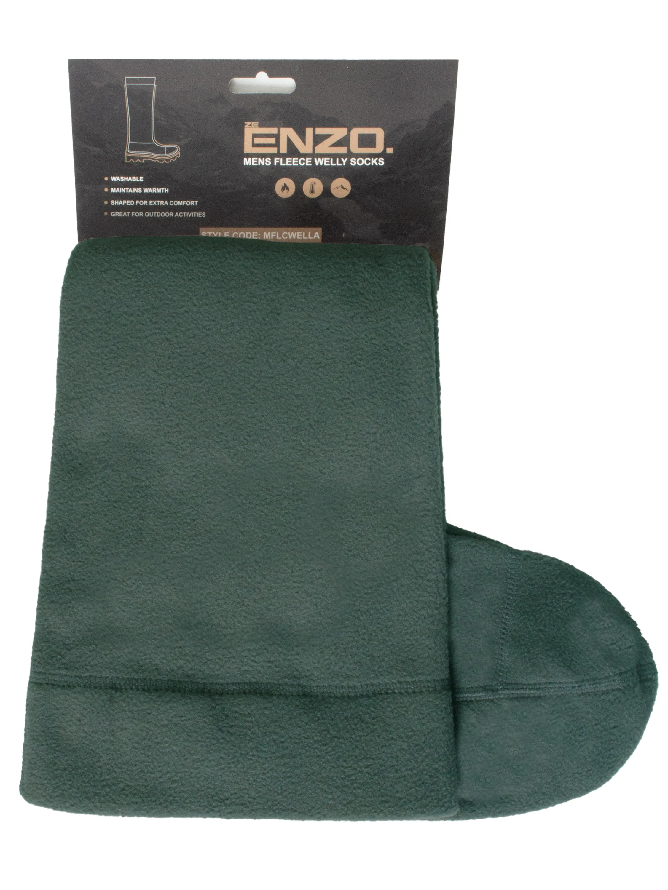 Enzo | Mens Fleece Wellie Socks