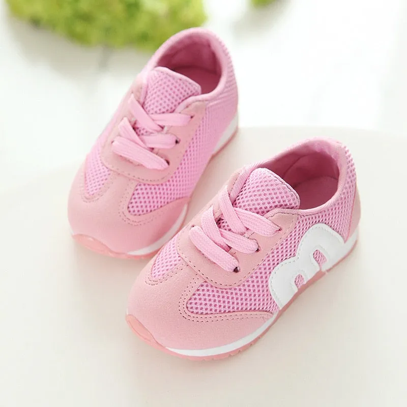 Fashion baby shoes for boys soft breathable mesh kids sneakers