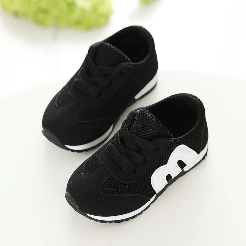 Fashion baby shoes for boys soft breathable mesh kids sneakers