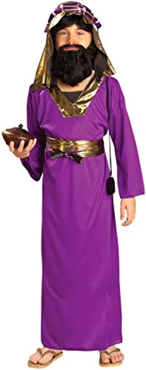 Forum Novelties Biblical Times Purple Wiseman Child Costume, Large