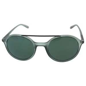 Giorgio Armani Ar 8077 5484/71 - Matte Transparent Green/grey Green By Giorgio Armani For Men - 50-21-140 Mm Sunglasses