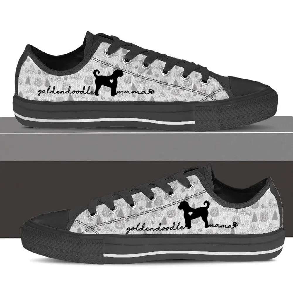 Goldendoodle Low Top Shoes, Dog Printed Shoes, Canvas Shoes For Men, Women