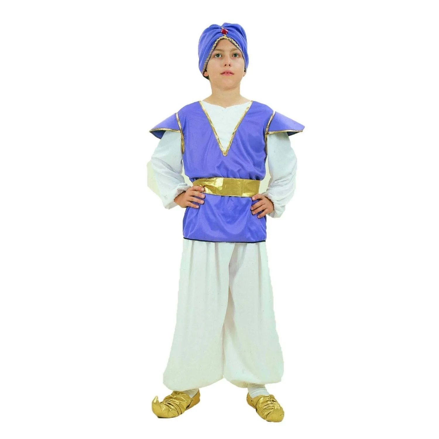 Halloween Kids Boys India Aladdin Prince Cosplay Costume