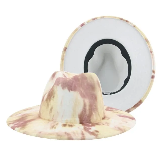 Hats for Women Fedoras Hats Winter Tie Dye Autumn Women Hats