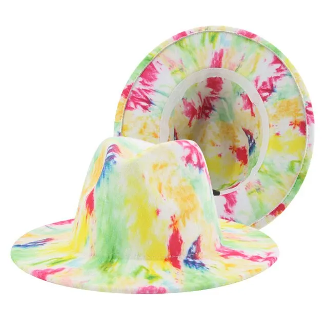 Hats for Women Fedoras Hats Winter Tie Dye Autumn Women Hats