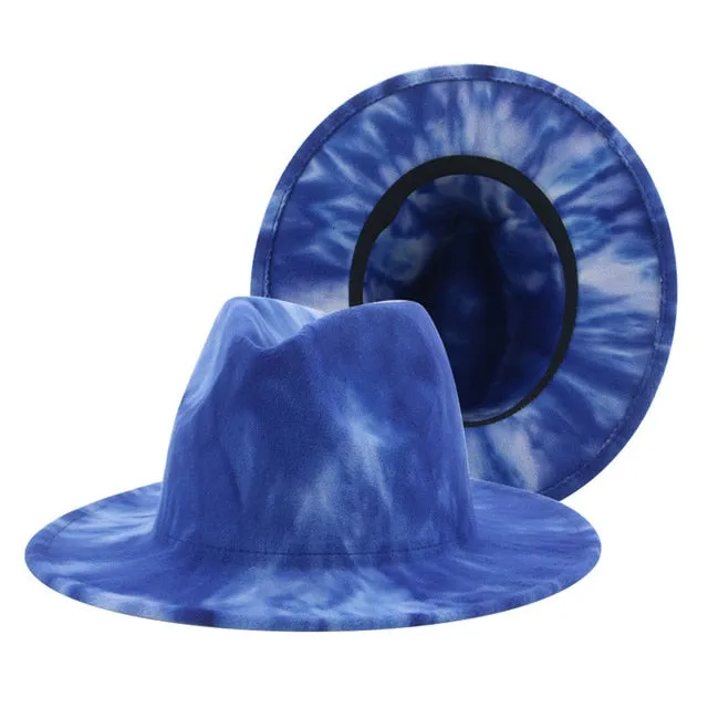 Hats for Women Fedoras Hats Winter Tie Dye Autumn Women Hats