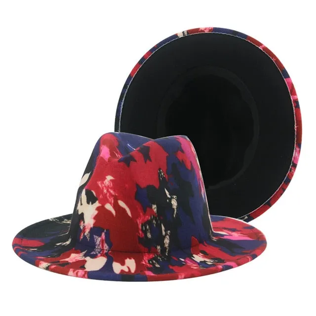 Hats for Women Fedoras Hats Winter Tie Dye Autumn Women Hats