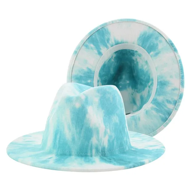 Hats for Women Fedoras Hats Winter Tie Dye Autumn Women Hats