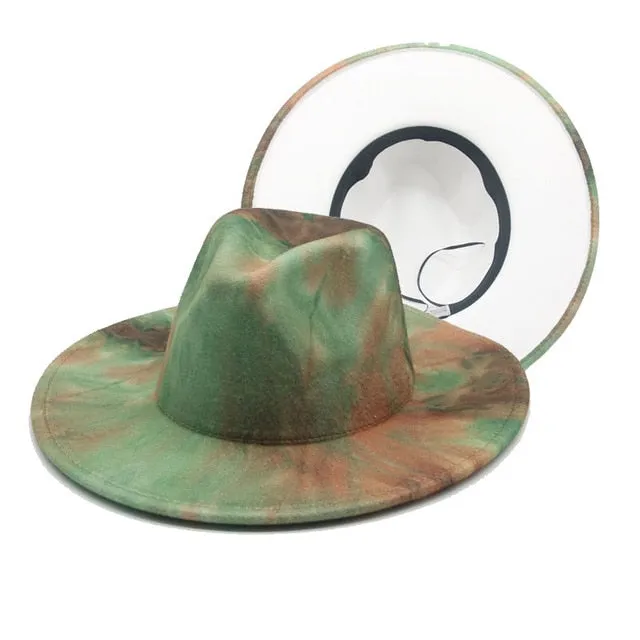 Hats for Women Fedoras Hats Winter Tie Dye Autumn Women Hats