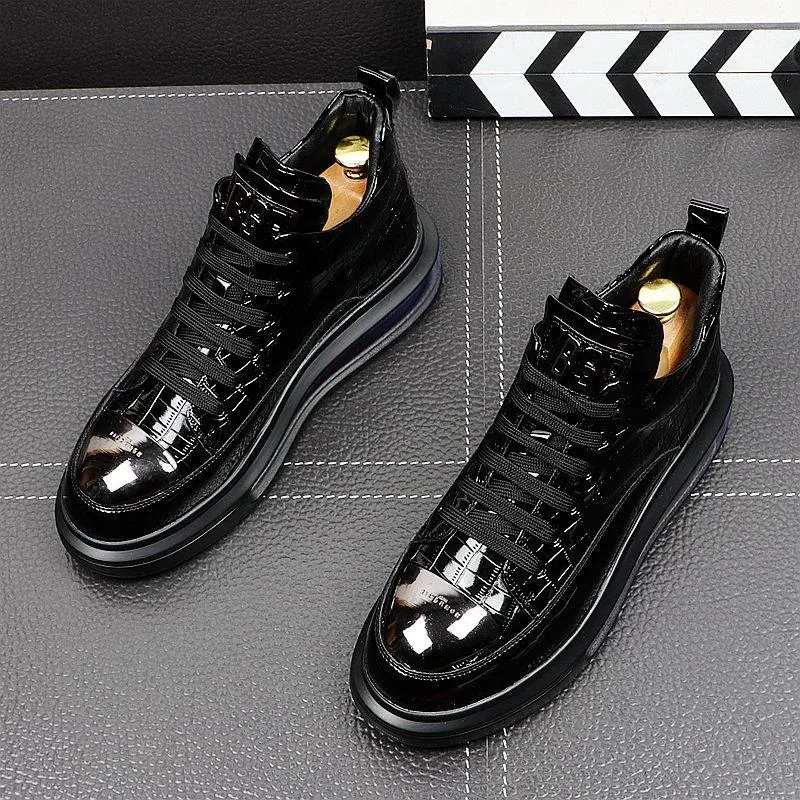 High-Top Shoes Fashion All-Match Trendy Men's Casual Short Boots