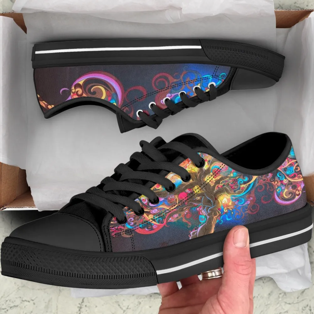 Hippie Passion Canvas Low Top Shoes For Men And Women, Low Top Sneaker, Low Top Canvas Shoes