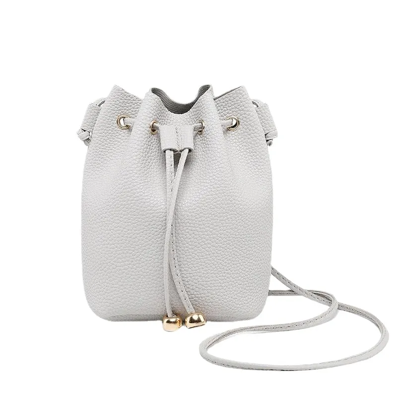 Korean Style Bucket Bag Tassel Bag Women 2023 New Trendy Small Bag Shoulder Crossbody Bag Mini Bag One Piece