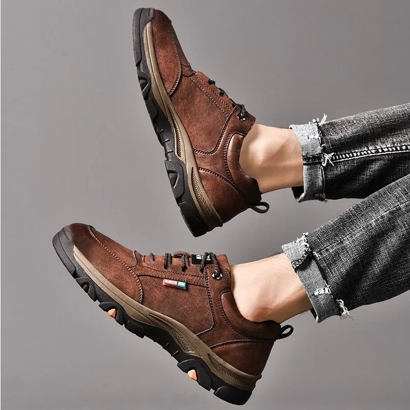 Men Casual Shoes High-Quality Vintage Shoes Men Cow Leather Flats Leather Shoes