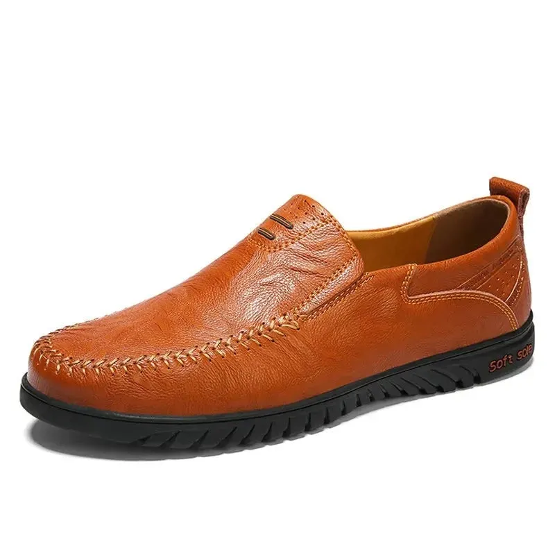 Men Shoes Genuine Leather Comfortable Men Casual Shoes Footwear Chaussures Flats Men Slip On Lazy Shoes Zapatos Hombre