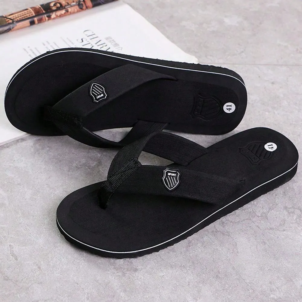 Men Summer Flip Flops Beach Sandals Anti-Slip Casual Flat Shoes High Quality Slippers Home Slippers For Men