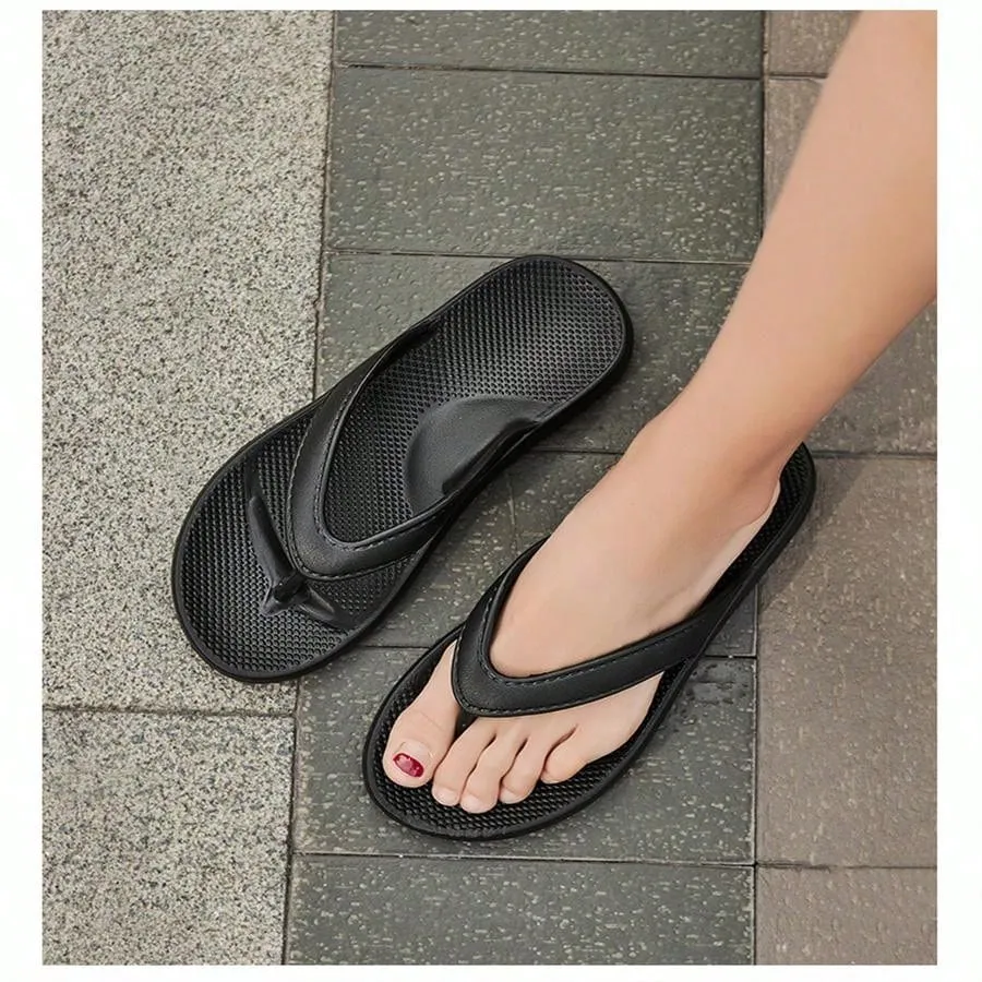 Men's Anti-Slip Indoor/Outdoor Bathroom Couple Slipper, Cool And Breathable, Suitable For Summer, In A High-End Style