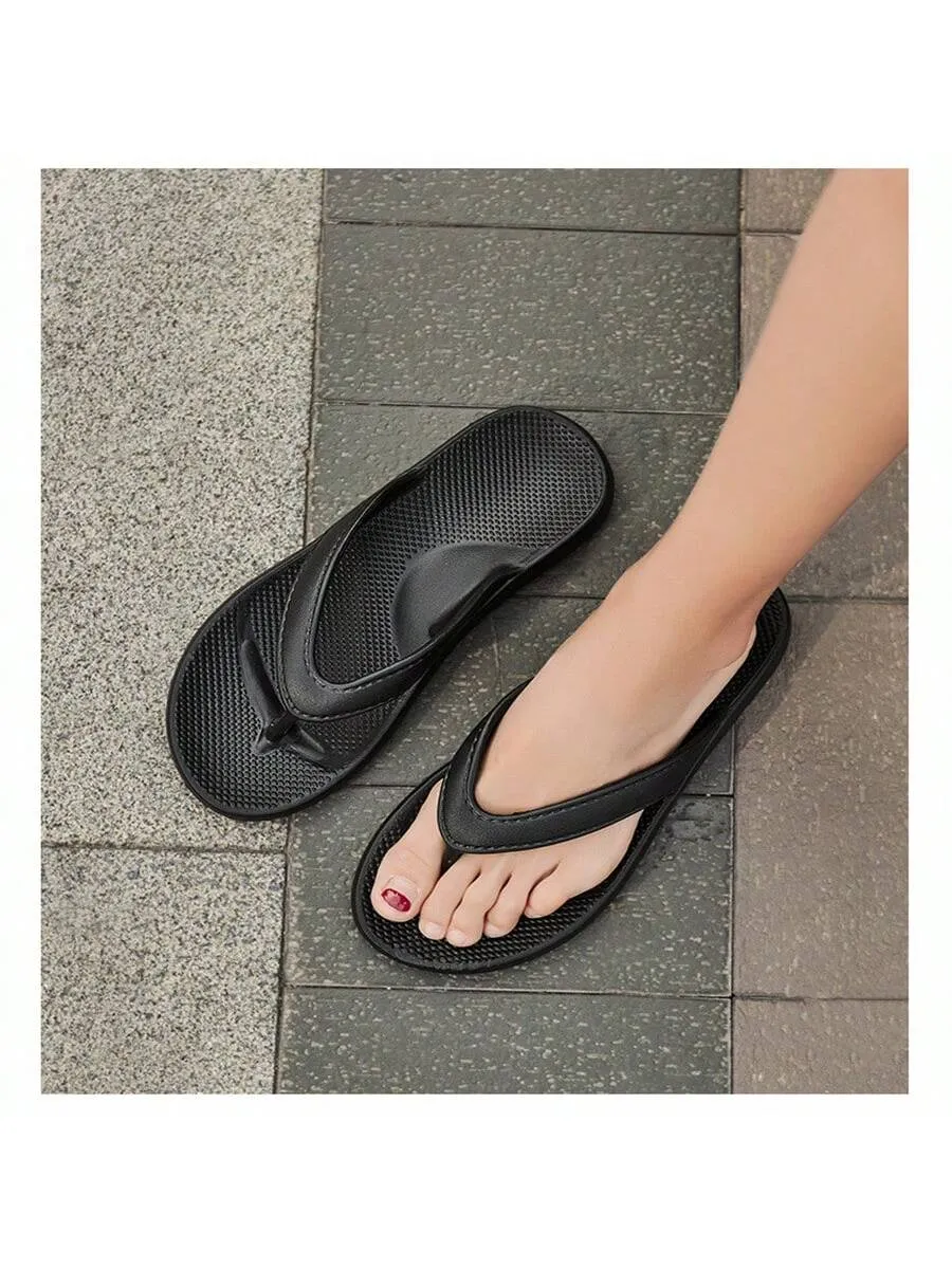 Men's Anti-Slip Indoor/Outdoor Bathroom Couple Slipper, Cool And Breathable, Suitable For Summer, In A High-End Style