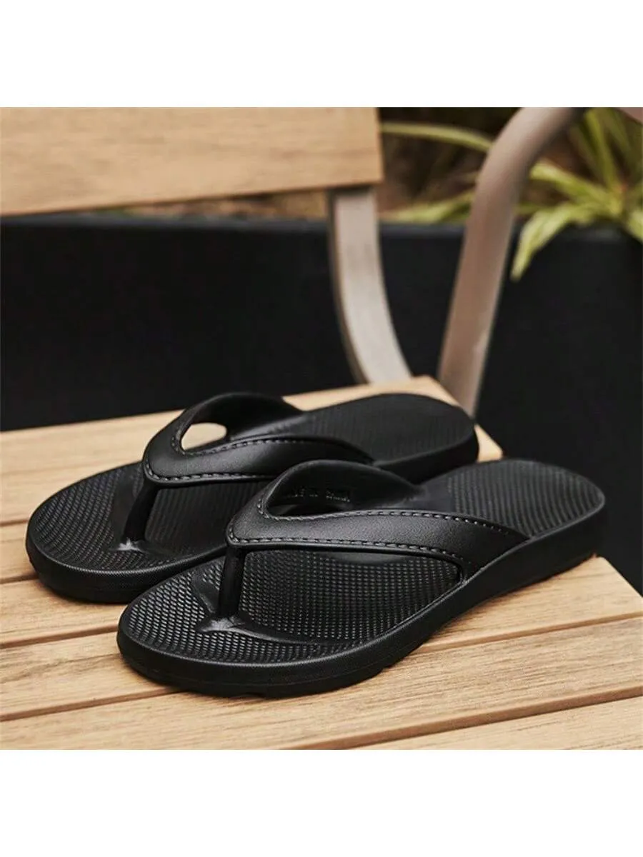 Men's Anti-Slip Indoor/Outdoor Bathroom Couple Slipper, Cool And Breathable, Suitable For Summer, In A High-End Style