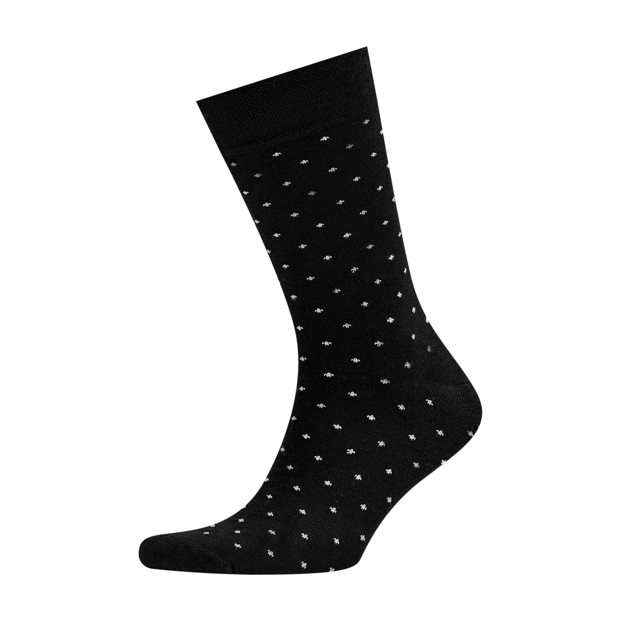 Men's Bamboo Dress Socks • Dotted Pack of 1/3/5 Pairs • Black