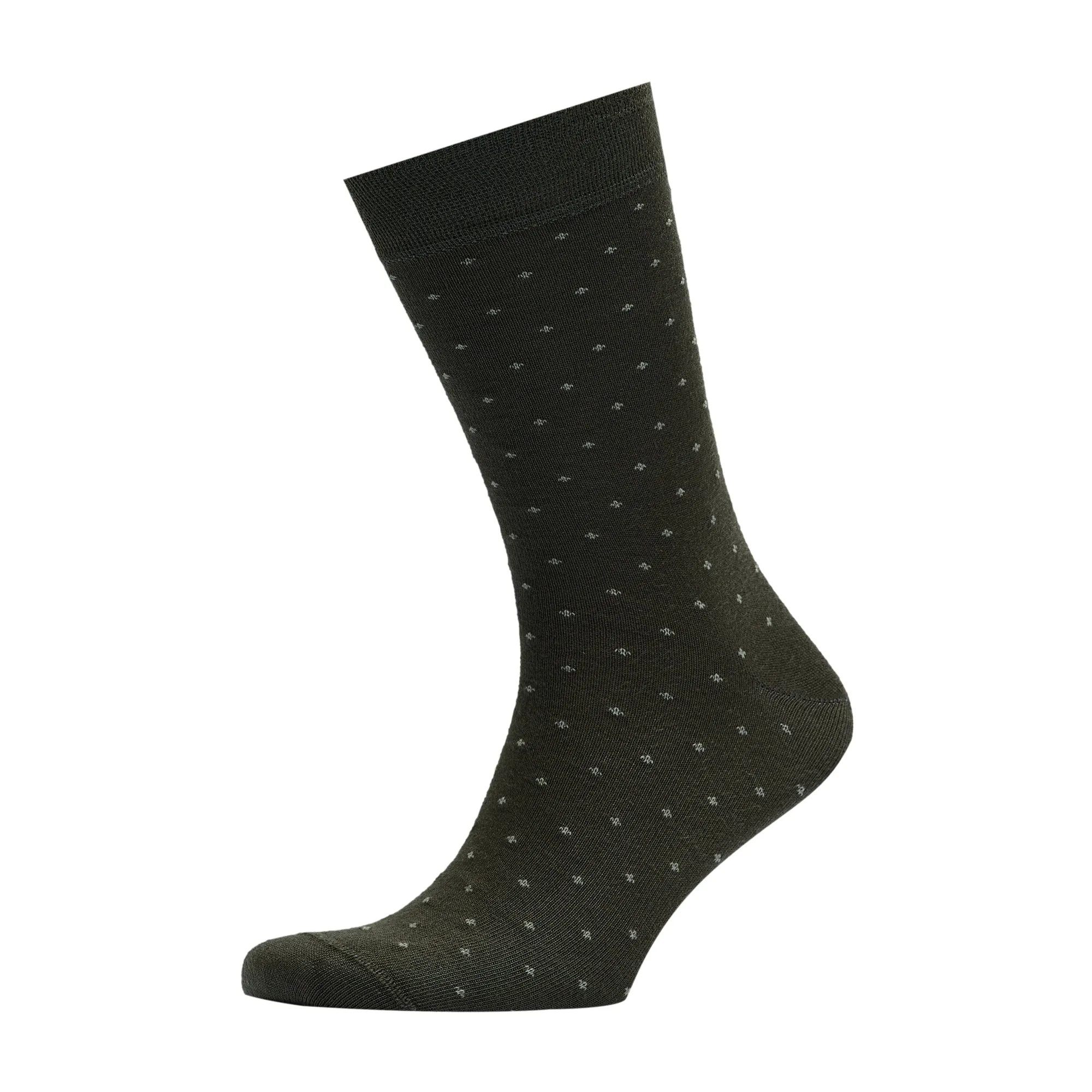 Men's Bamboo Dress Socks • Dotted Pack of 1/3/5 Pairs • Green Khaki