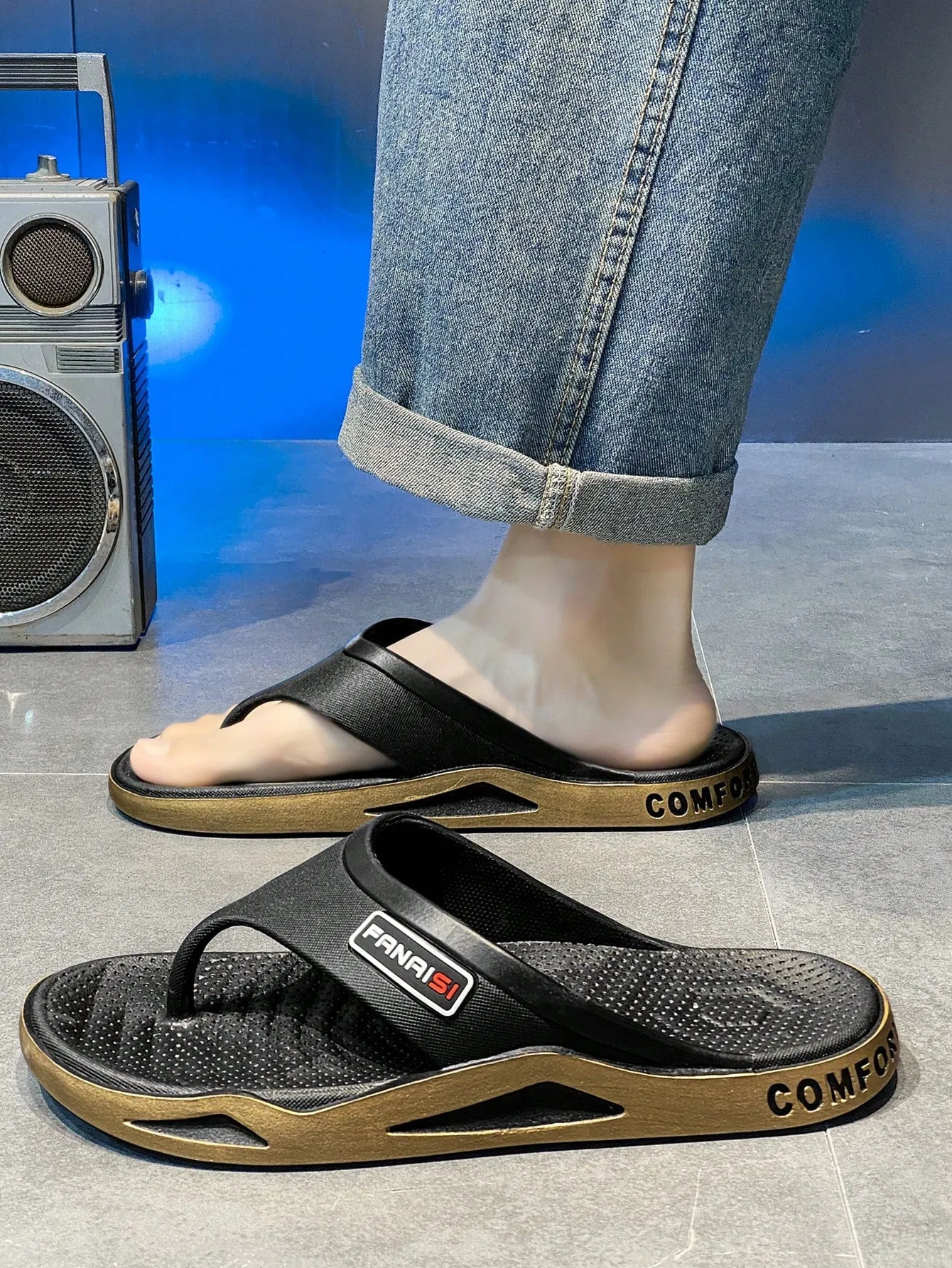 Men's Summer Fashion Flip Flops Sports Slippers Casual Beach Shoes