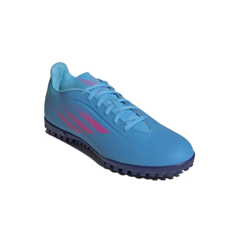 Men's X Speedflow.4 Turf Football Shoe (Sky Rush/Team Shock Pink/Legacy Indigo)