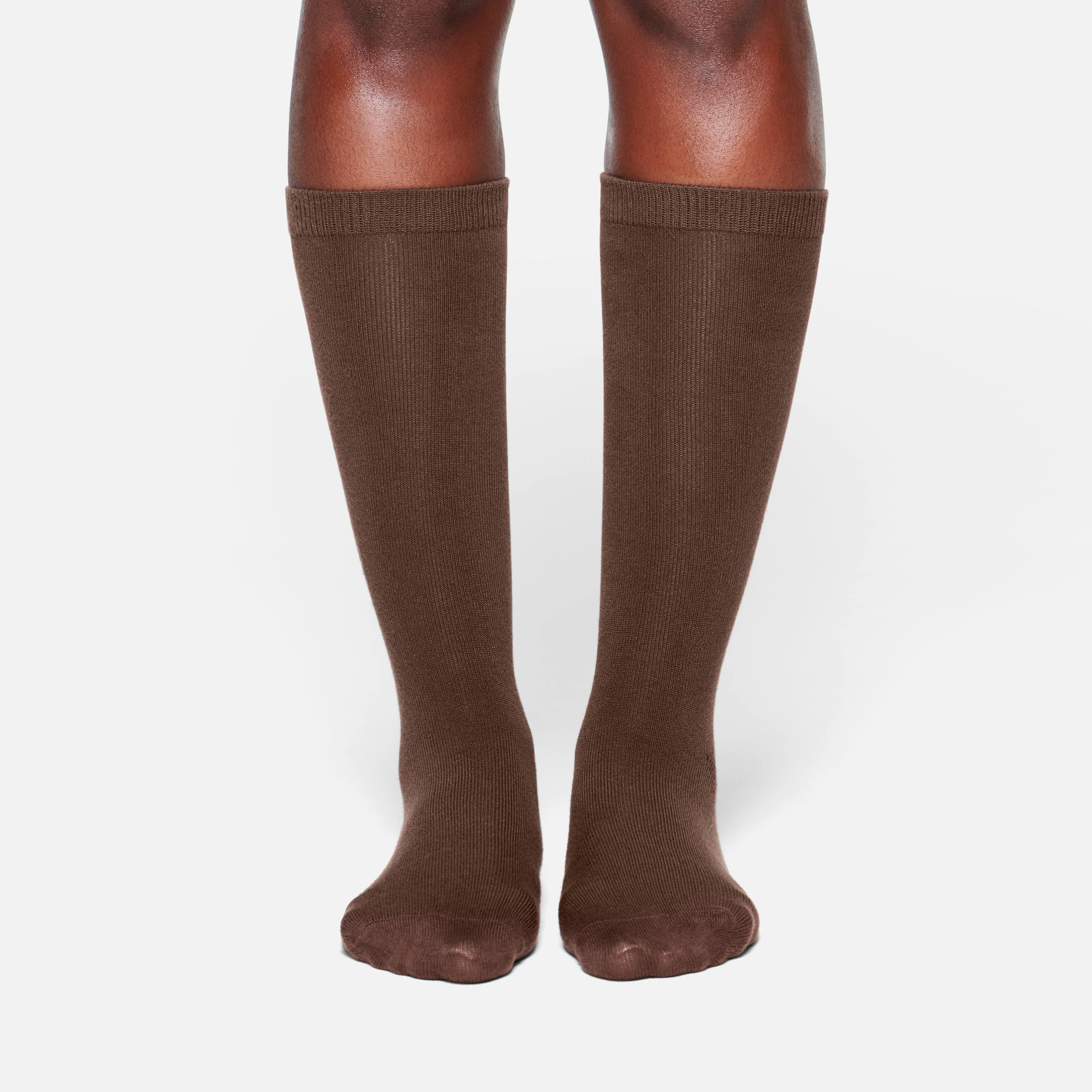 MICROPOLY MID CALF SOCK | COCOA